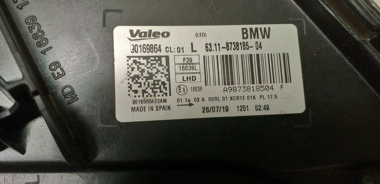 BMW X2 M F39 F-LED  Headlight  8738185  / 6311-8738185-04