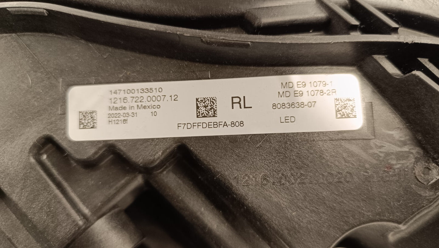 BMW 2 series G42 Full LED  right side Headlight  8083638  8083638-07RL  5A3DC88