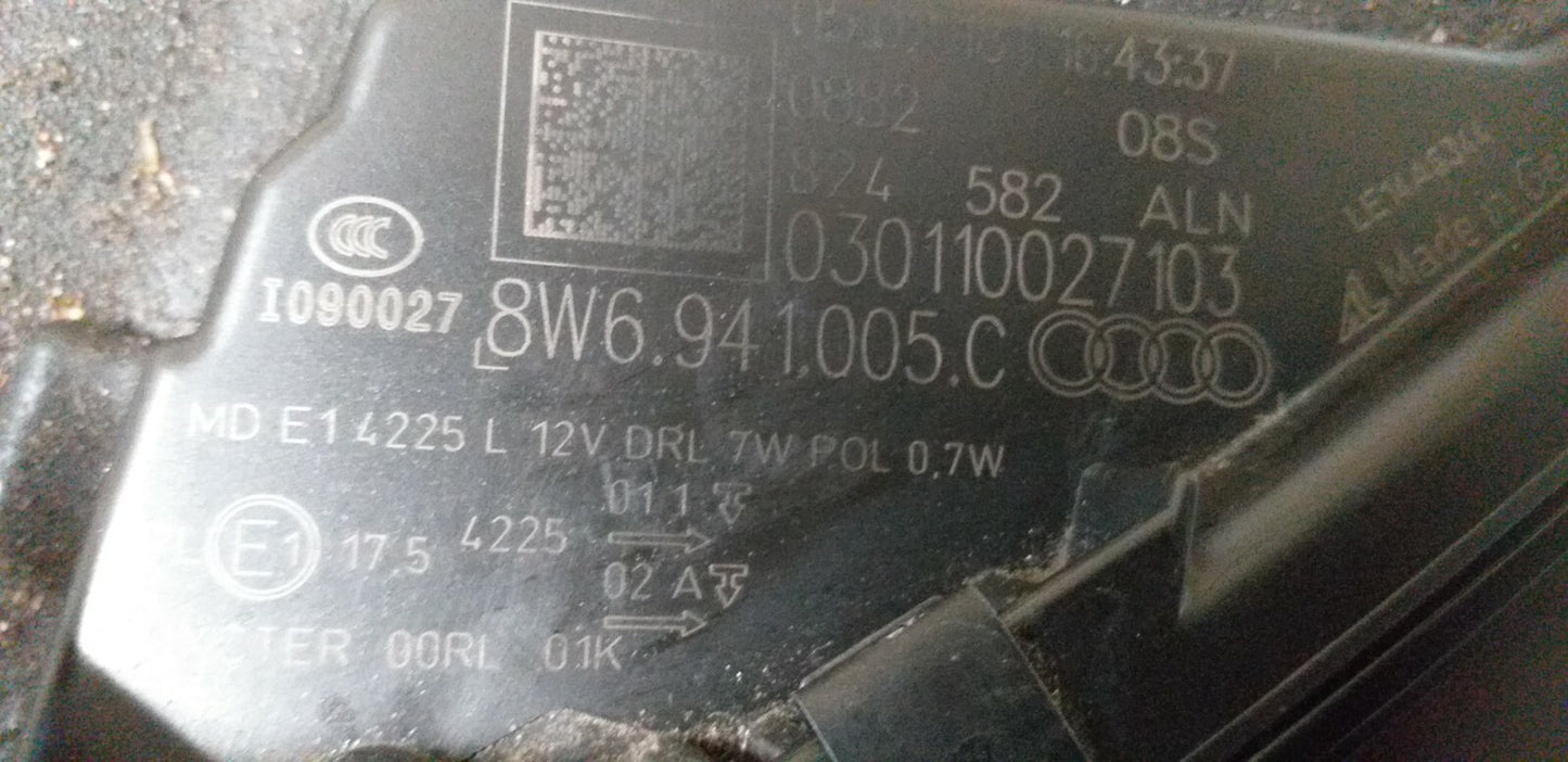 AUDI A5 Xenon HEADLIGHT  2016-2019  8W6941005C