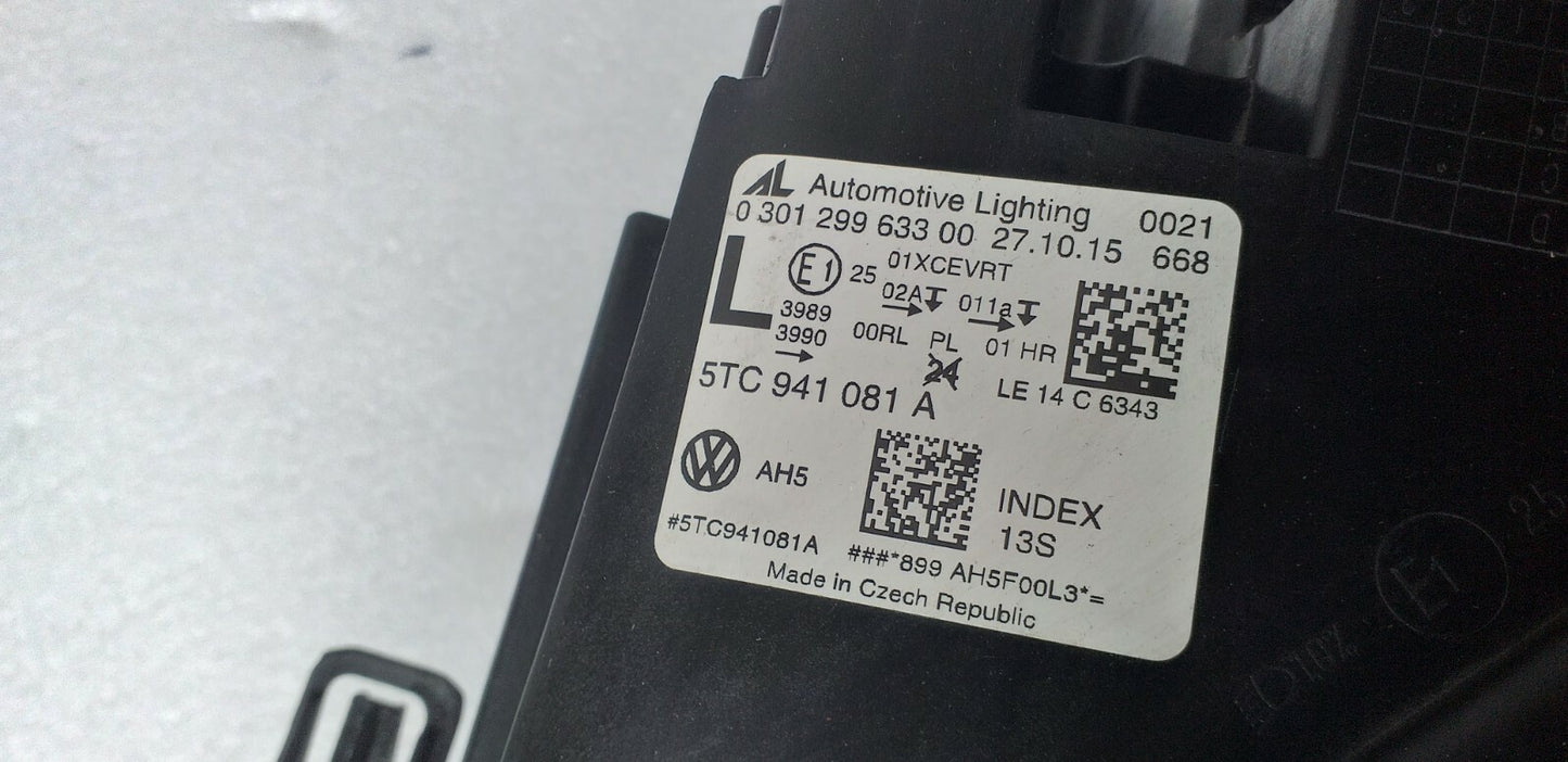 VW Touran Full LED headlight 5TC941081A