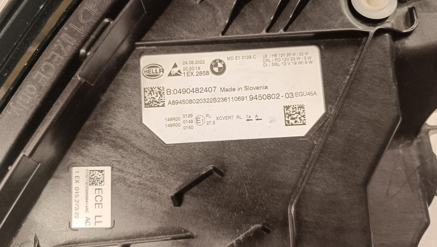 BMW 3 G20 G21 genuine Full LED / Laser headlight 9450802