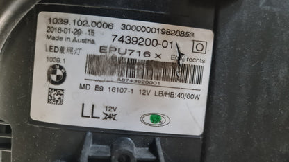 BMW 5 SERIES G30 G31 FULL LED HEADLIGHT  7439200-01