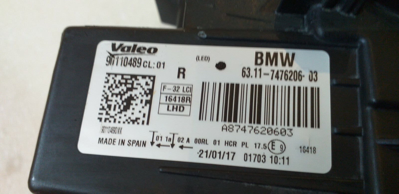 BMW 4 Series F32/ F36 F-LED 7476206 / 6311-7476206-03 / A8747620603