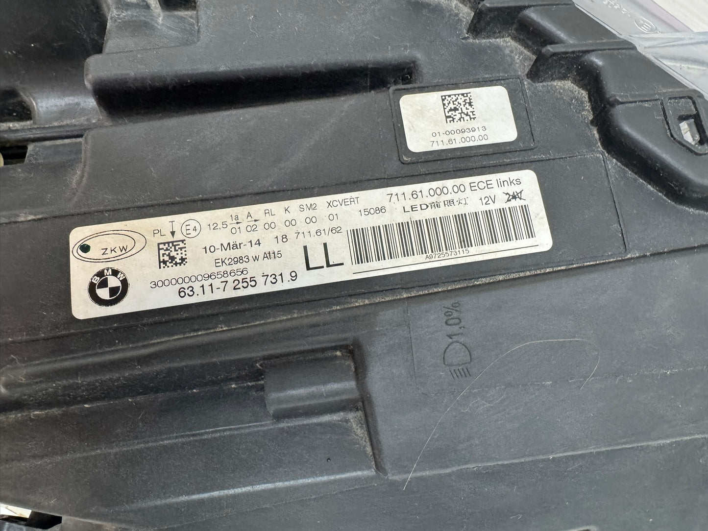 BMW 6 SERIES F12 631172557319 LL