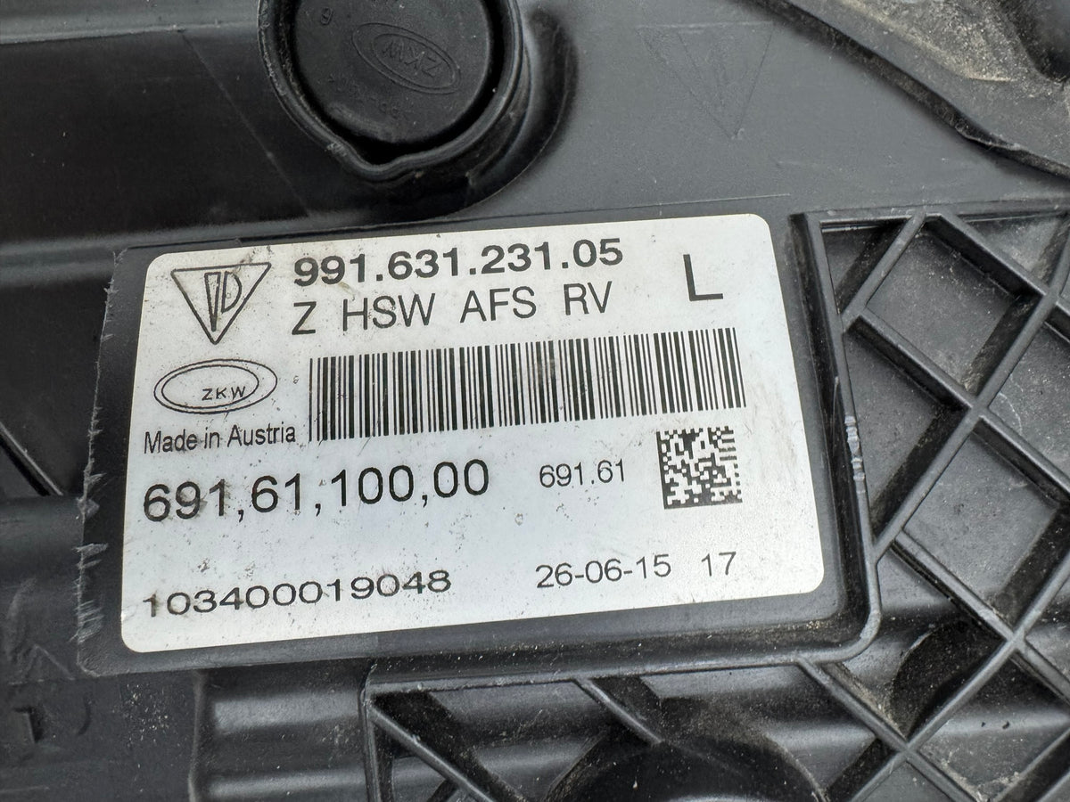 PORSCHE 911 HEADLIGHT  99163123105