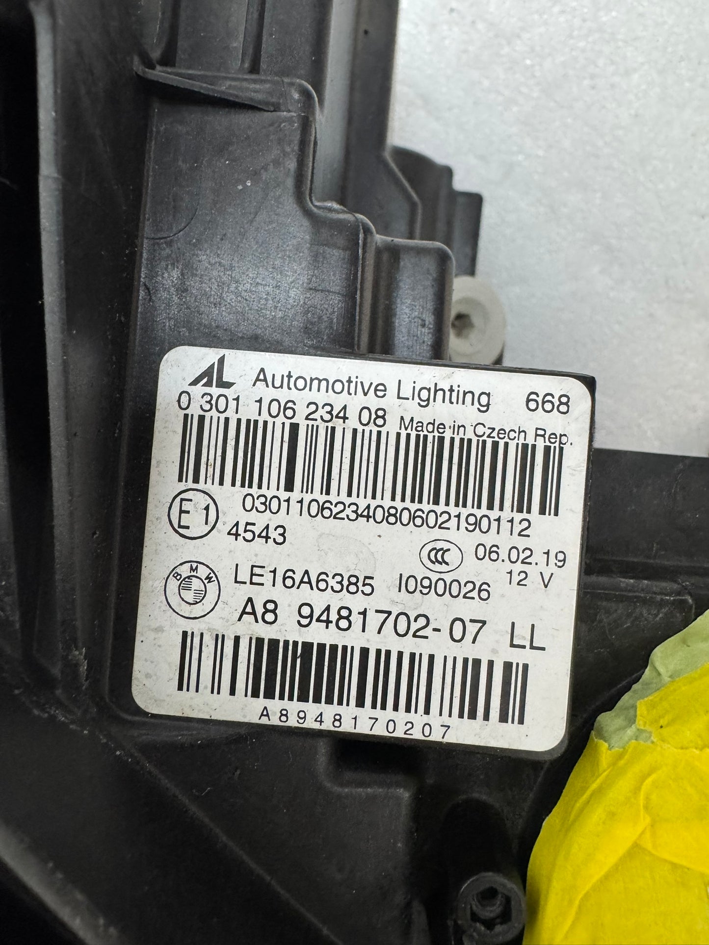 BMW 3 Series G20   A8 9481702 -07 LL