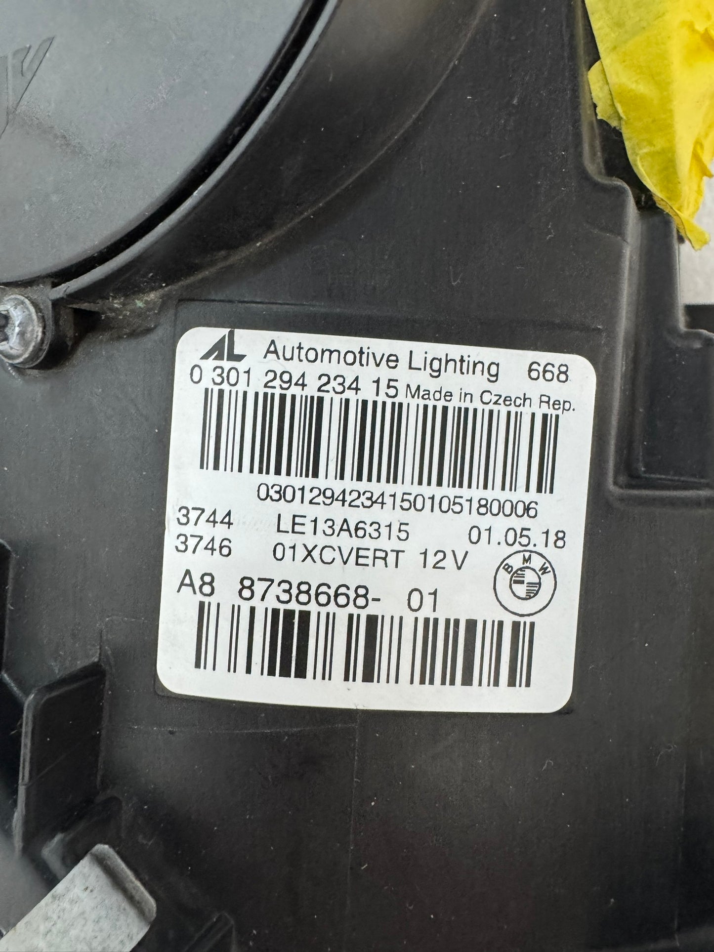 BMW 6 SERIES	A8 8738668 -01